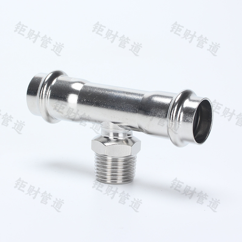 卡压式外螺纹三通